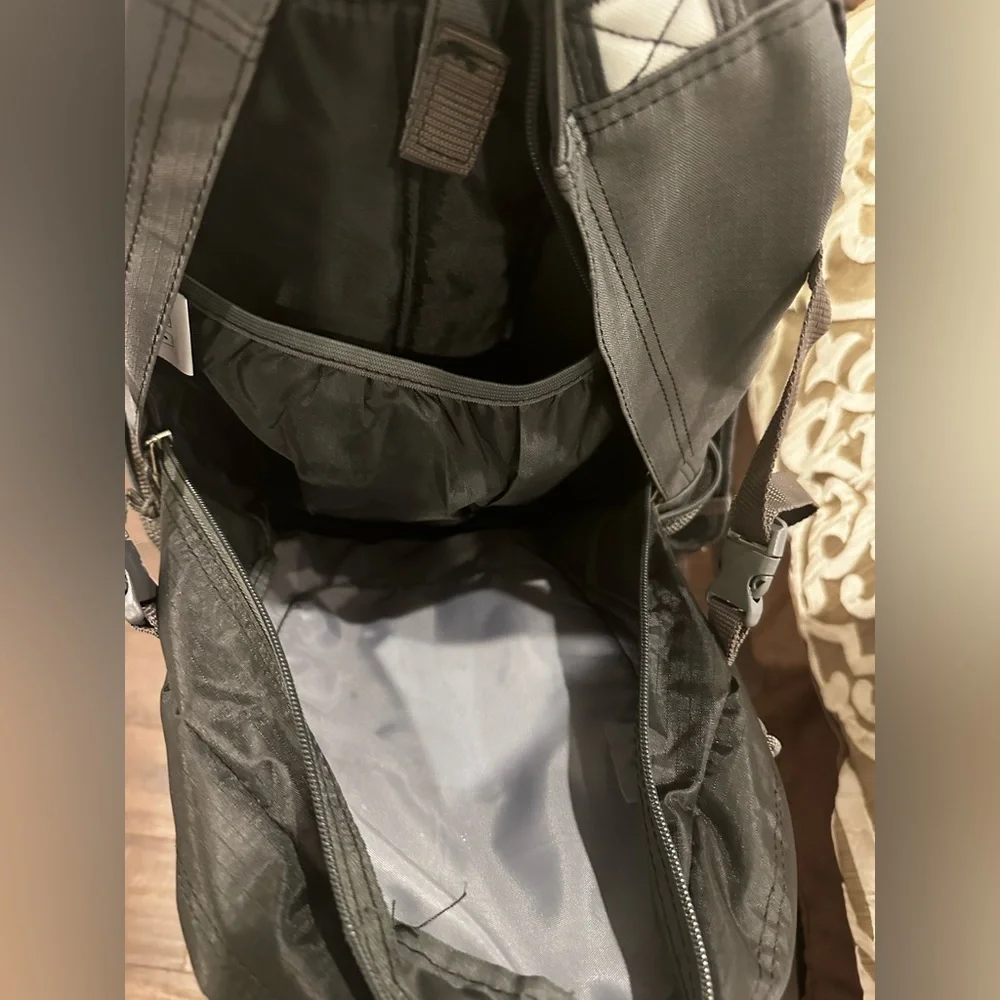 Outdoors Black and Gray Backpack